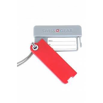 Бирка для багажа SWISSGEAR, 2 шт./упак., красная/серая, АБС-пластик, 7,5 x 0,7 x 4,2 см Бирка для багажа SWISSGEAR, 2 шт./упак., красная/серая, АБС-пластик, 7,5 x 0,7 x 4,2 см