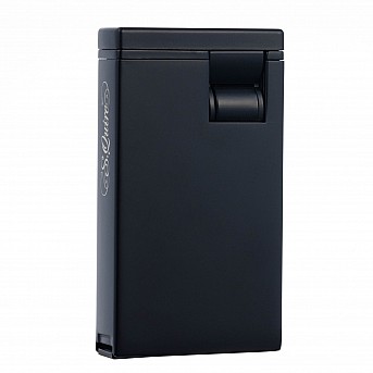 Зажигалка S.Quire газовая, турбо, двойное пламя, черный хром