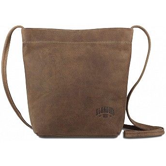 Сумка женская KLONDIKE YUKON «Brooke», натуральная кожа в светло-коричневом цвете, 27х 27 х 8 см