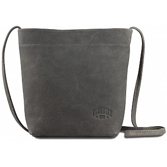 Сумка женская KLONDIKE YUKON «Brooke», натуральная кожа в сером цвете, 27х 27 х 8 см