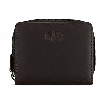 Бумажник KLONDIKE RUSH «Dana», натуральная кожа в темно-коричневом цвете, 11 х 9 х 2,5 см