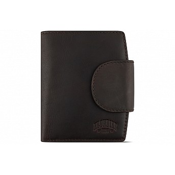 Бумажник KLONDIKE RUSH «Jenny», натуральная кожа в темно-коричневом цвете, 11 х 12,5 х 2,5 см