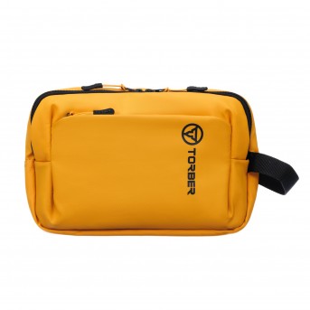 Несессер TORBER Mobi, черный, полиэстер 900D с PU покрытием, 27 х 18 х 6 см