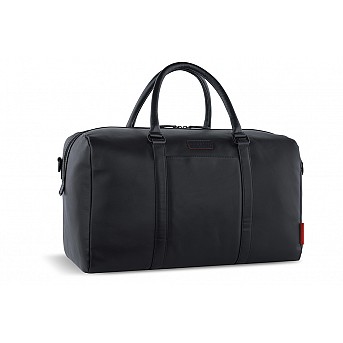 Сумка дорожная BUGATTI Clark, чёрная, воловья кожа/полиэстер