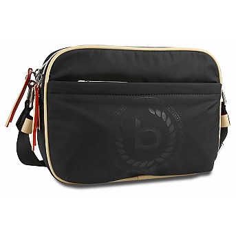 Сумка кросс-боди женская BUGATTI Lido, чёрная, полиэстер, 24х9х17 см, 3,6 л