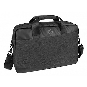 Портфель мужской BUGATTI Universum 15'', графитовый, полиэстер меланж/тарпаулин