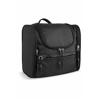 Несессер BUGATTI Blanc Delight, чёрный, нейлон RPET600D/тарпаулин/полиэстер