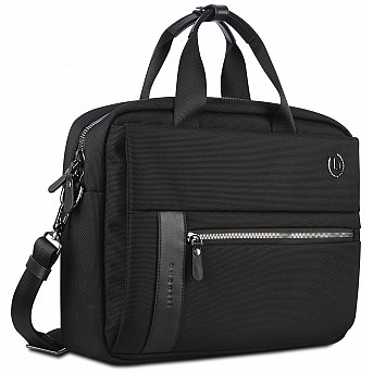 Портфель мужской BUGATTI Nero 15'', чёрный, нейлон 1680D/кожа, 42х10х30 см Портфель мужской BUGATTI Nero 15'', чёрный, нейлон 1680D/кожа, 42х10х30 см