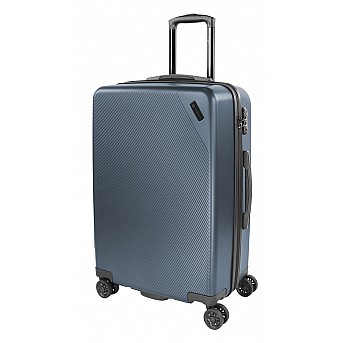 Чемодан BUGATTI Kallisto, синий, АБС-пластик, 44,5х26х63,5 см, 64,88 л