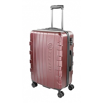 Чемодан BUGATTI Galatea, бордовый, поликарбонат / АБС-пластик, 46х27,5х67 см, 64,43 л