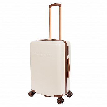 Чемодан BUGATTI Amelia, бежевый, поликарбонат / АБС-пластик