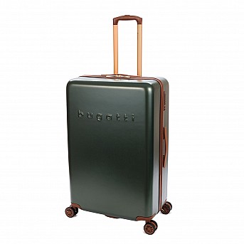 Чемодан BUGATTI Amelia, зеленый, поликарбонат / АБС-пластик