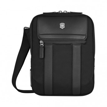 Сумка через плечо VICTORINOX Architecture Urban2 Crossbody Bag, черный, полиэстер/кожа