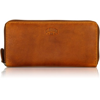 Кошелек KLONDIKE DIGGER «Viola», натуральная кожа в коньячном цвете, 19,5 х 10 x 2,5 см