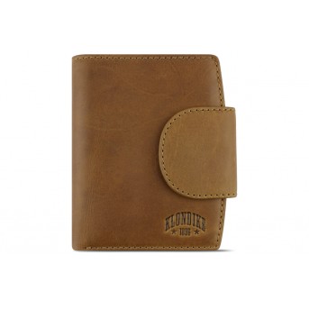 Бумажник KLONDIKE RUSH «Jenny», натуральная кожа в коньячном цвете, 11 х 12,5 х 2,5 см