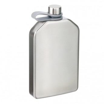 Фляга S.Quire 0,24 л, сталь, серебристая, матовая