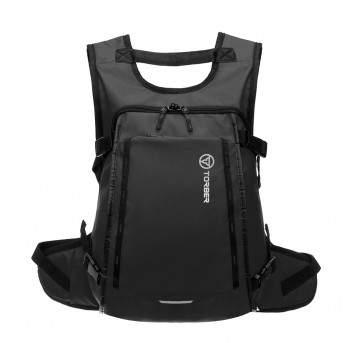 Рюкзак TORBER Mobi, черный, полиэстер 900D с PU покрытием, 45 х 32 х 20 см