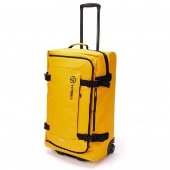 Сумка на колесах TORBER Moby, желтый, полиэстер 900D с PU покрытием