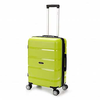 Чемодан TORBER В Отпуск, салатовый, полипропилен