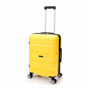 Чемодан TORBER В Отпуск, жёлтый, полипропилен