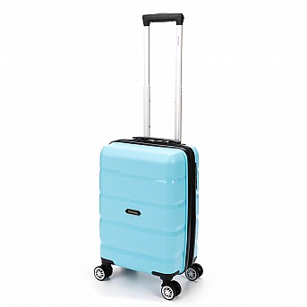 Чемодан TORBER В Отпуск, бирюзовый, полипропилен