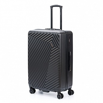 Чемодан TORBER Lama, чёрный, ABS-пластик