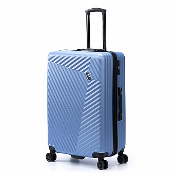 Чемодан TORBER Lama, синий, ABS-пластик