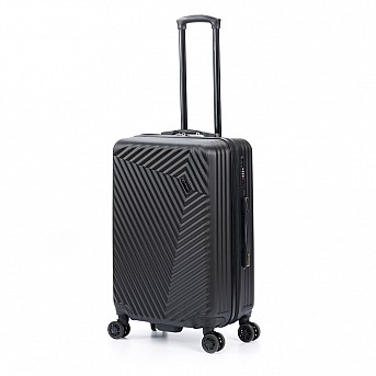 Чемодан TORBER Lama, чёрный, ABS-пластик