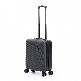 Чемодан TORBER Lama, чёрный, ABS-пластик