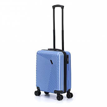 Чемодан TORBER Lama, синий, ABS-пластик
