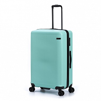 Чемодан TORBER Caspian, светло-зелёный, ABS-пластик