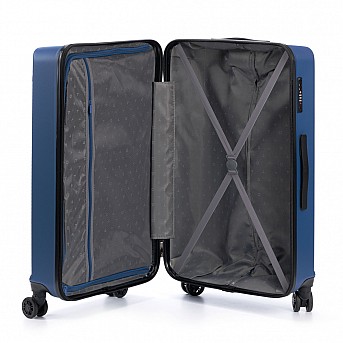 Чемодан TORBER Caspian, тёмно-синий, ABS-пластик