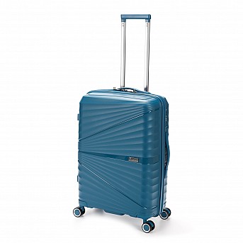 Чемодан TORBER Nevo, синий, полипропилен