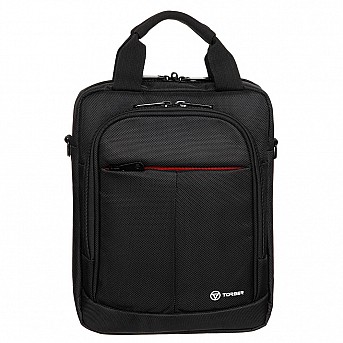Сумка кросс-боди TORBER, черный, полиэстер, 28х22х6,5 см