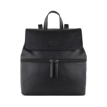 Рюкзак женский KLONDIKE GOLD «Miki», натуральная кожа в черном цвете, 39 х 32 х 14,5 см