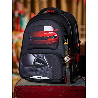 Ранец GROOC 9-141 + пенал + мешок + часы