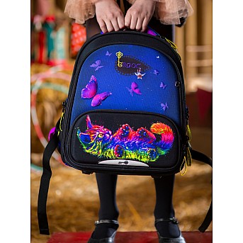 Ранец GROOC 9-135 + пенал + мешок + сумка-пенал