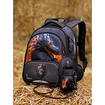 Ранец GROOC 9-148 + пенал + мешок + сумка-пенал