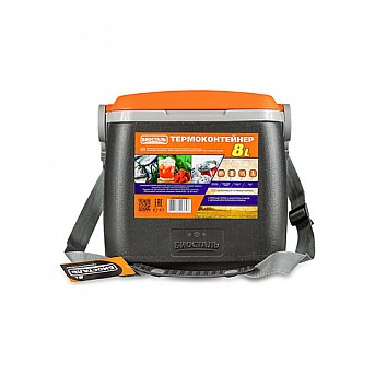 Изотермический контейнер (термобокс) Biostal (8 л.) с наплечным ремнем